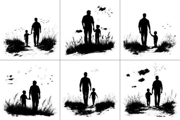 Dad Son Silhouette Vector: A Designer's Review