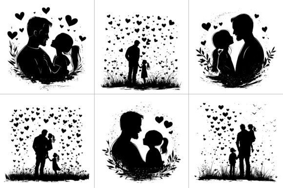 Fathers Day Silhouette: A Designer's Take on Clean Line Art