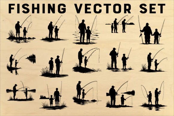 Fishing Silhouette Vector Bundle: A Designer’s Review