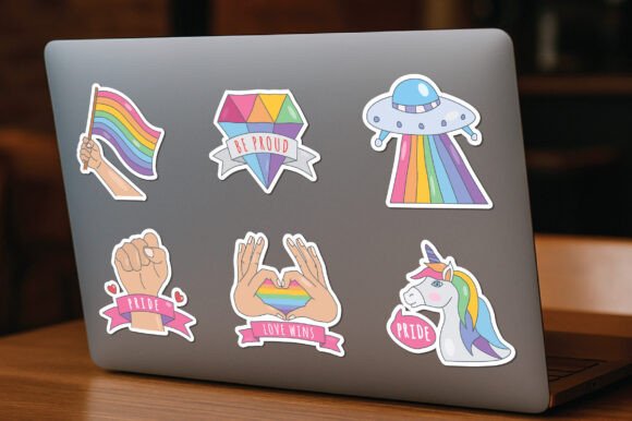 Pride Movement Stickers: A Designer's Take on Colorful Embroidery