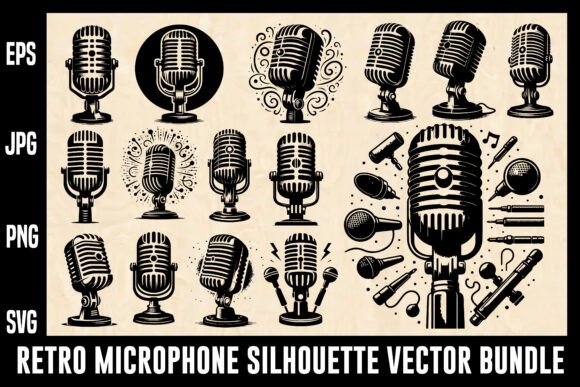 Retro Microphone Silhouette: A Designer’s Review