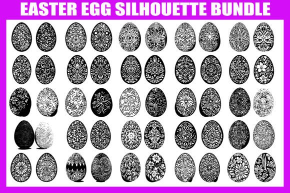 Review: Elegant Easter Egg Silhouette Bundle for Embroidery
