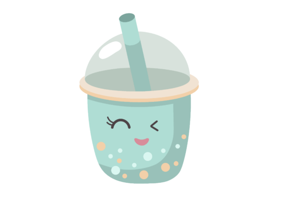 Review: Mint Boba Tea Clipart for Embroidery