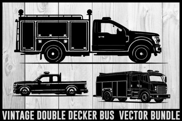 Review: Vintage Bus Fire Truck Vector Bundle
