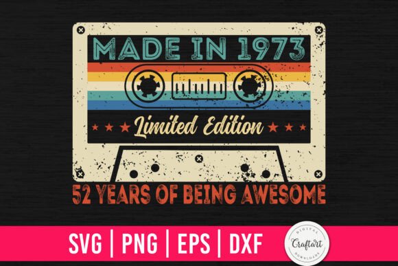 Reviewing the Made in 1973 52th Birthday Design