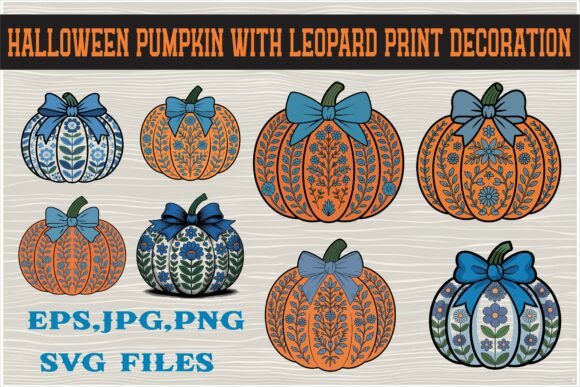 Stylish Pumpkin with Leopard Print Bow: A Designer's Review