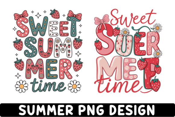 Sweet Summer Time PNG: A Designer's Take on Summer Strawberry