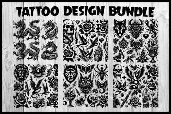 Tattoo T-Shirts, Stickers Design Bundle Review