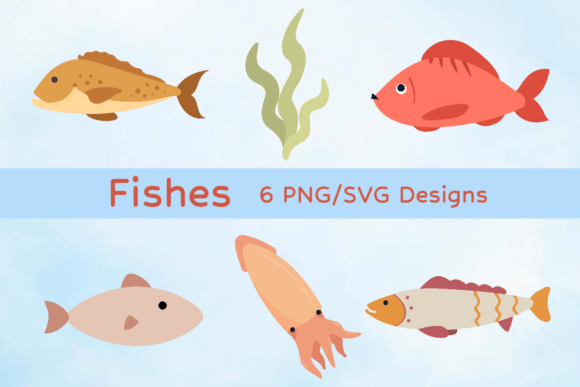 Whimsical Fish Clipart: A Designer's Take on Sea-Themed Stitching